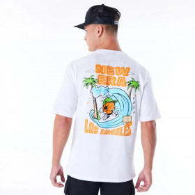 Polera New Era Brand City Graphic White