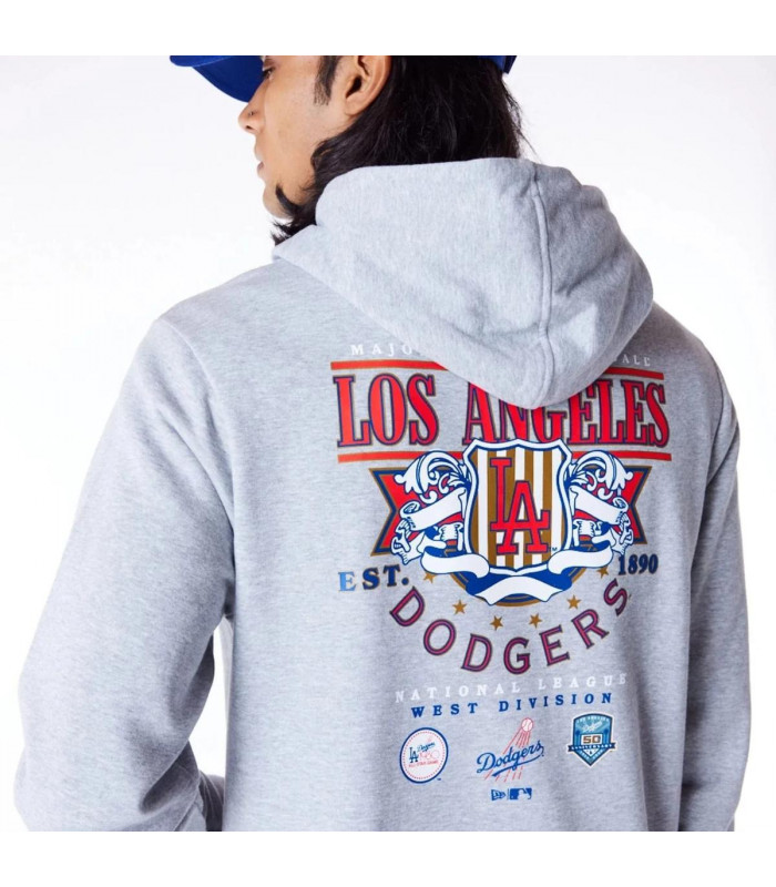 Polerón  Los Angeles Dodgers MLB Badge Graphic Gris