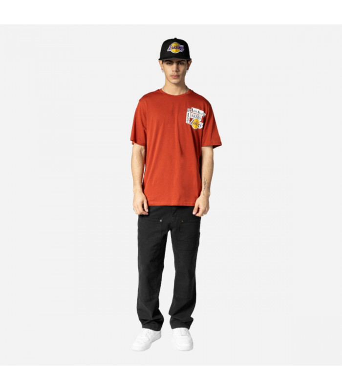 Polera  Los Angeles Lakers NBA Newspaper Copper