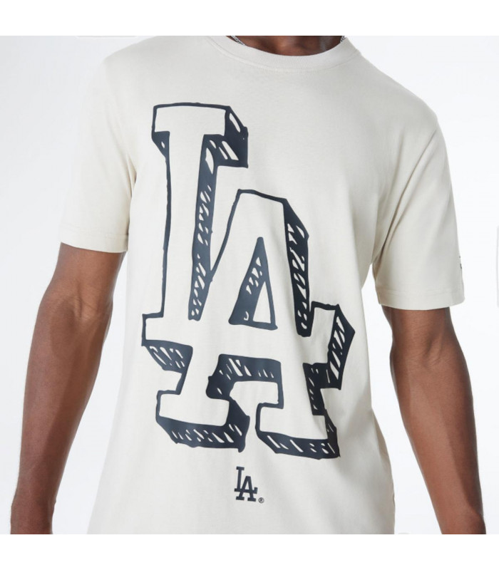 Polera  Los Angeles Dodgers MLB Official Doodles Light Beige