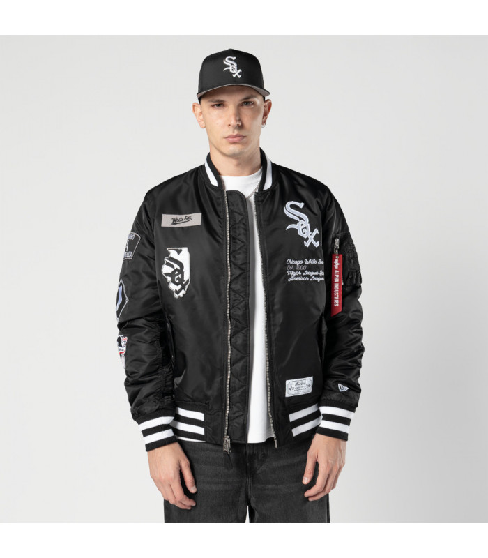 Chaqueta Chicago White Sox Alpha Industries Black
