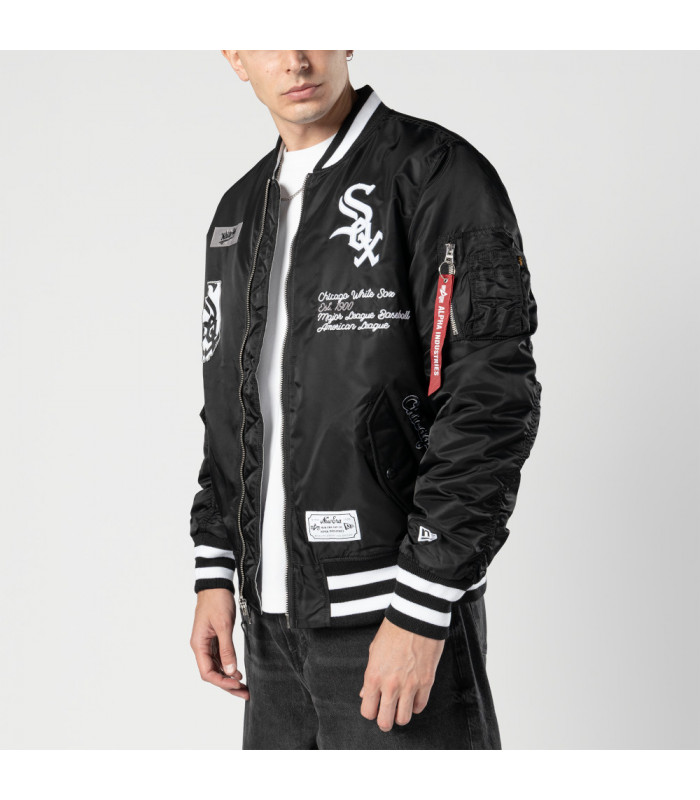 Chaqueta Chicago White Sox Alpha Industries Black