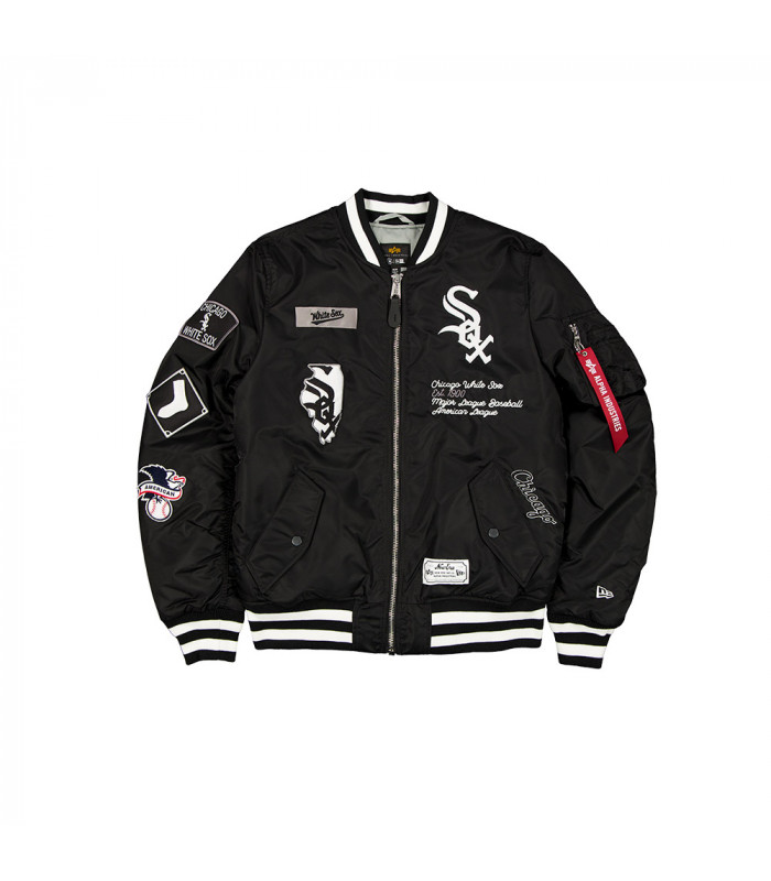 Chaqueta Chicago White Sox Alpha Industries Black
