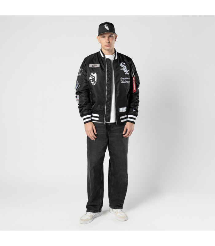 Chaqueta Chicago White Sox Alpha Industries Black