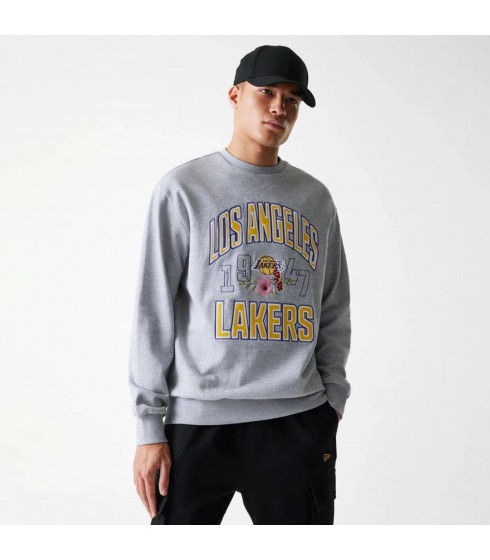 Poleron  Los Angeles Lakers NBA Flower Grey Med