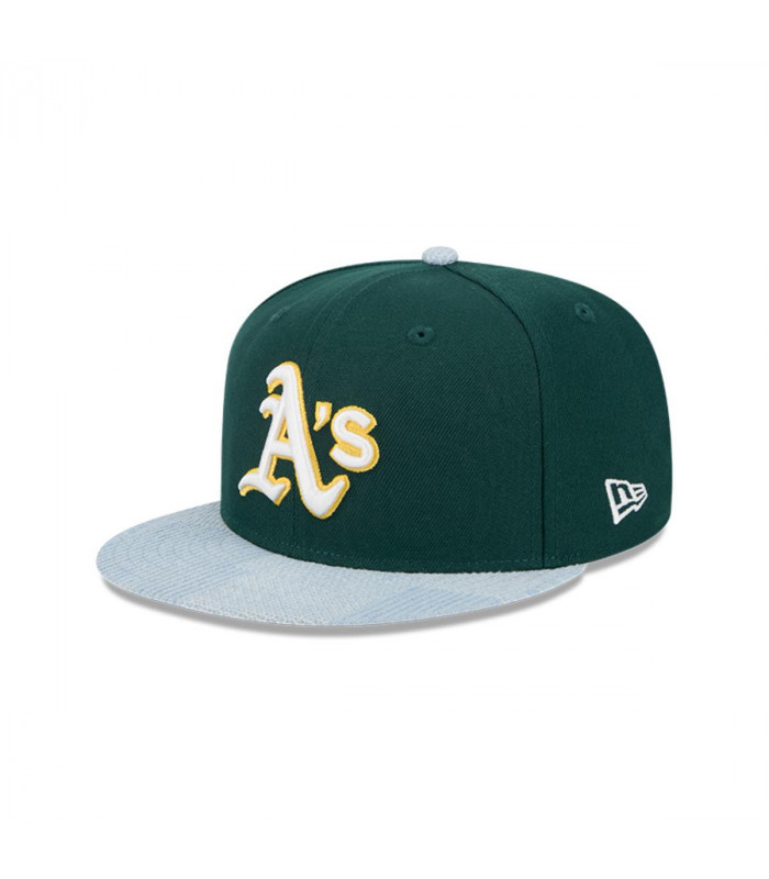 Gorra 59Fifty Oakland Athletics MLB Patch Denim Dark Green