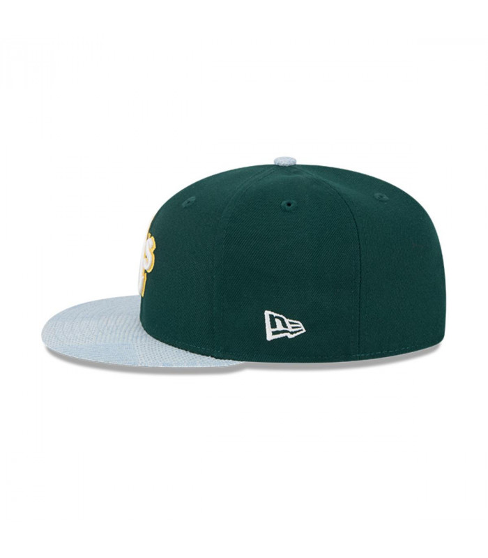 Gorra 59Fifty Oakland Athletics MLB Patch Denim Dark Green