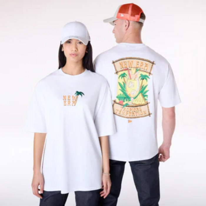 Polera Drink Graphic  Summer Graphic White