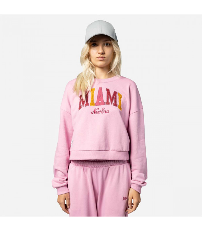 Polerón New Era Miami City Pastel Pink Woman