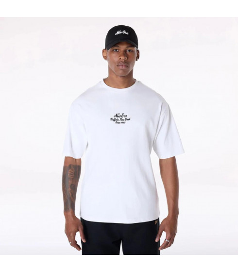 Polera New Era Buffalo Floral Graphic White