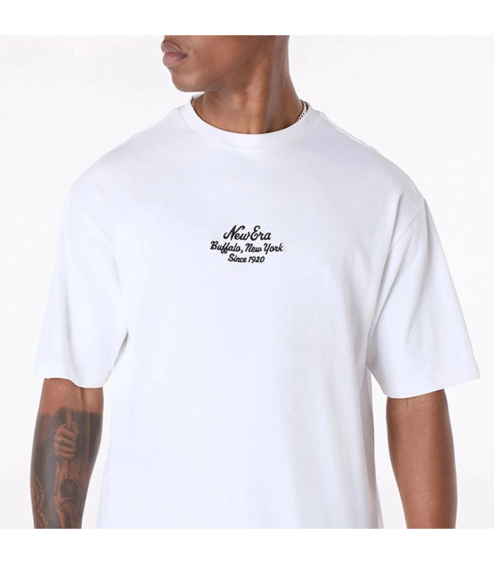 Polera New Era Buffalo Floral Graphic White