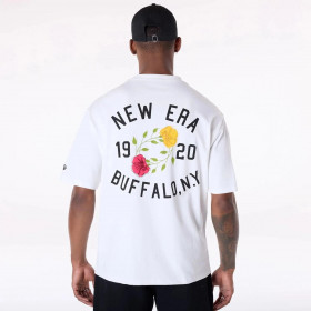 Polera New Era Buffalo Floral Graphic White