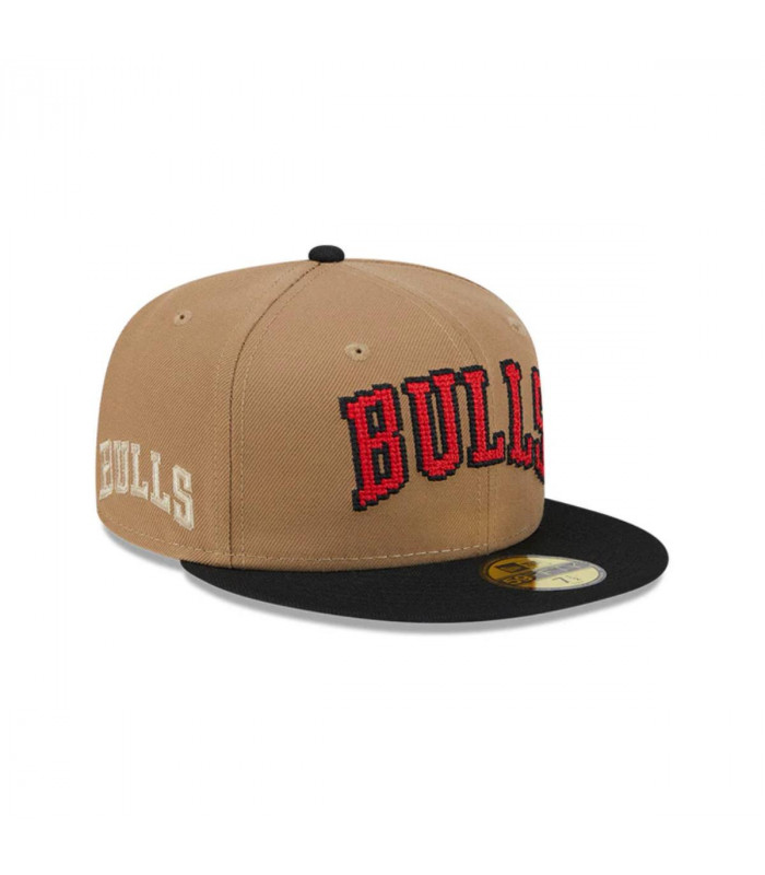Gorra 59Fifty Chicago Bulls NBA Classic 8-Bit Wordmark Beige