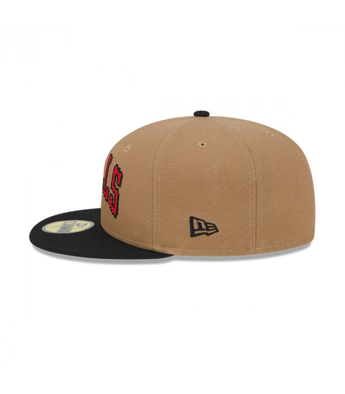 Gorra 59Fifty Chicago Bulls NBA Classic 8-Bit Wordmark Beige
