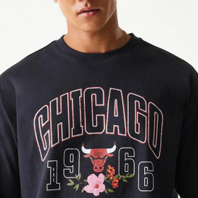 Polera Chicago Bulls NBA Flower Black