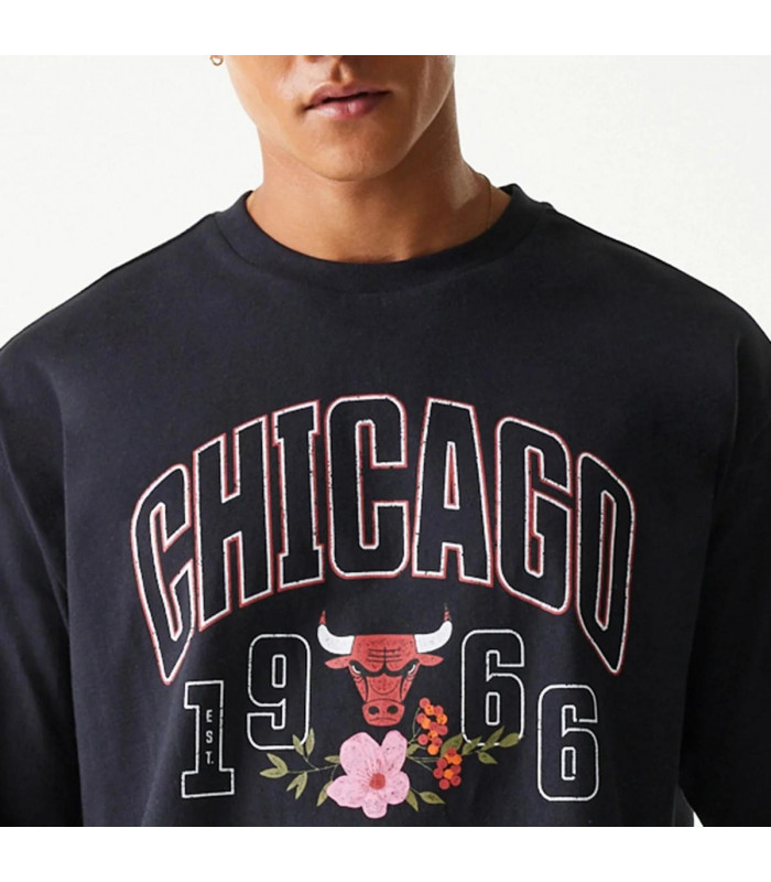 Polera Chicago Bulls NBA Flower Black