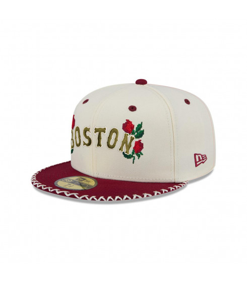 Gorra 59Fifty  MLB Boston Red Sox Novelty Stitch White