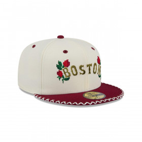 Gorra 59Fifty  MLB Boston Red Sox Novelty Stitch White