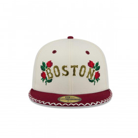 Gorra 59Fifty  MLB Boston Red Sox Novelty Stitch White