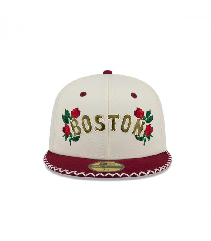 Gorra 59Fifty  MLB Boston Red Sox Novelty Stitch White