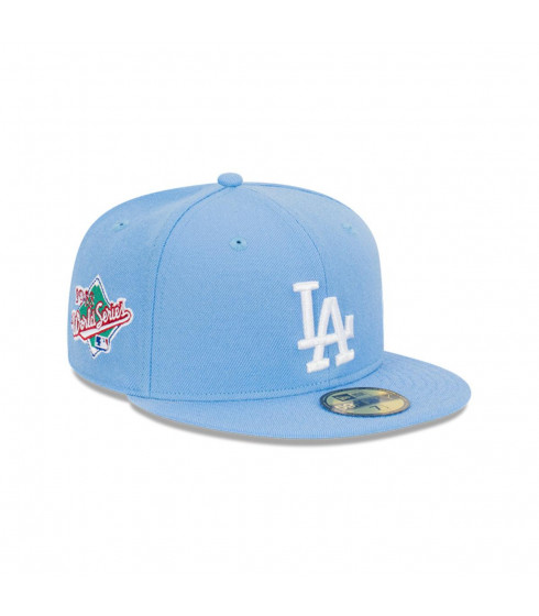 Gorra 59Fifty Los Angeles Dodgers World Series Celeste