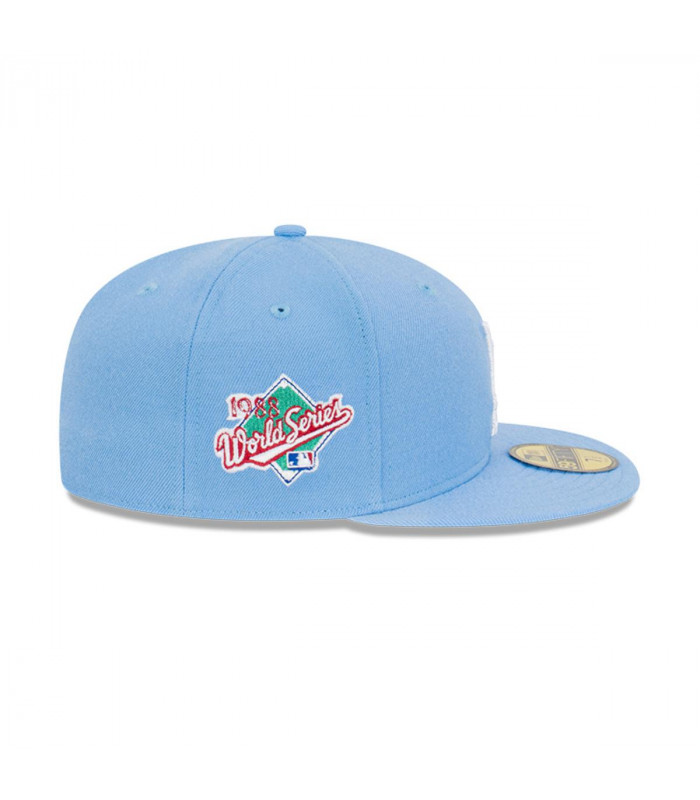 Gorra 59Fifty Los Angeles Dodgers World Series Celeste