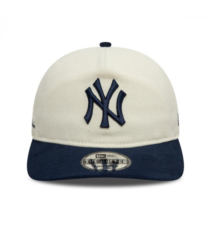 Golfer New York Yankees MLB Side Script Light Beige