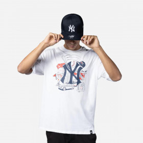 Polera New York Yankees MLB Food Graphic Blanco