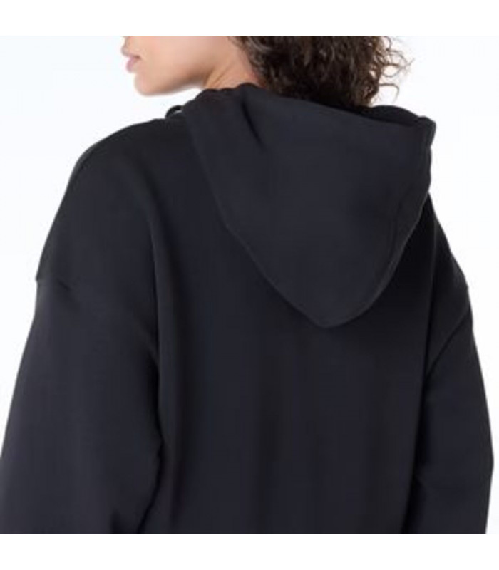 Poleron New Era  Script Crop Negro