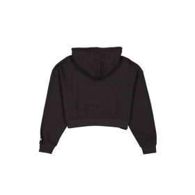 Poleron New Era  Script Crop Negro