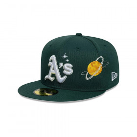 Gorra New Era 59Fifty Oakland Athletics Planet Icon Verde