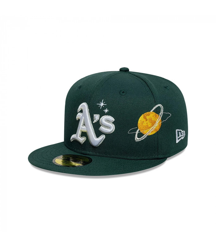 Gorra New Era 59Fifty Oakland Athletics Planet Icon Verde