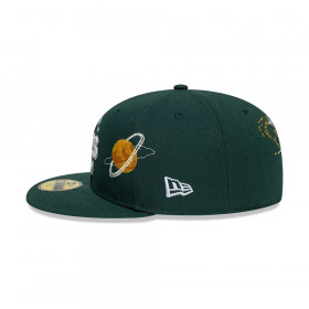 Gorra New Era 59Fifty Oakland Athletics Planet Icon Verde