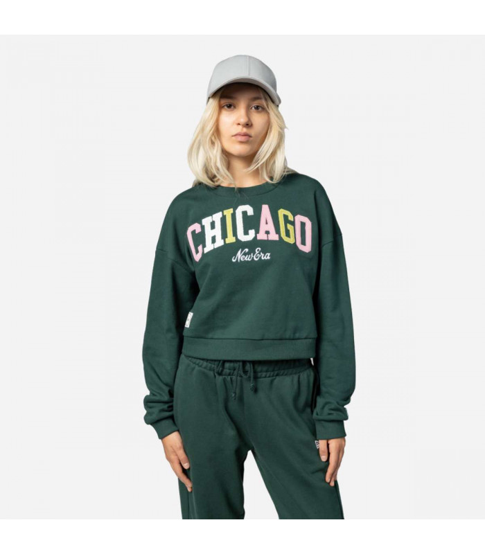Polerón New Era Chicago City Verde Woman
