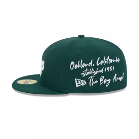 Gorra 59Fifty Oakland Athletics MLB Team Verbiage Verde