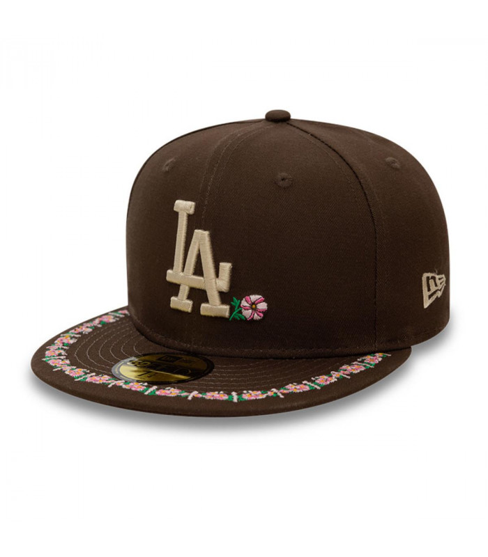 Gorra 59Fifty Los Angeles Dodgers MLB Floral Border Brown
