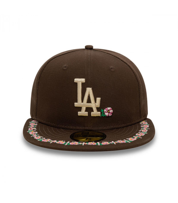 Gorra 59Fifty Los Angeles Dodgers MLB Floral Border Brown