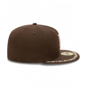 Gorra 59Fifty Los Angeles Dodgers MLB Floral Border Brown