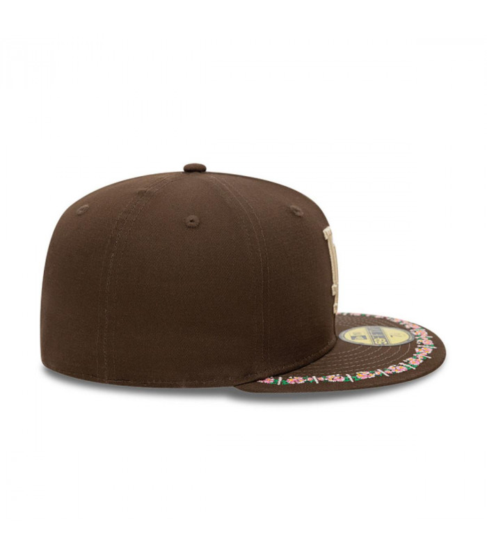 Gorra 59Fifty Los Angeles Dodgers MLB Floral Border Brown