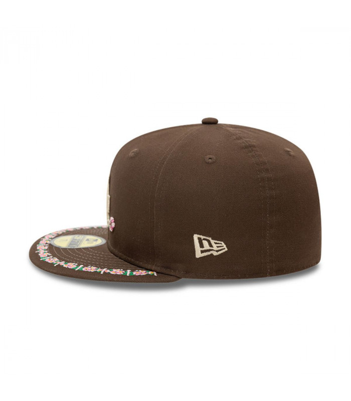 Gorra 59Fifty Los Angeles Dodgers MLB Floral Border Brown
