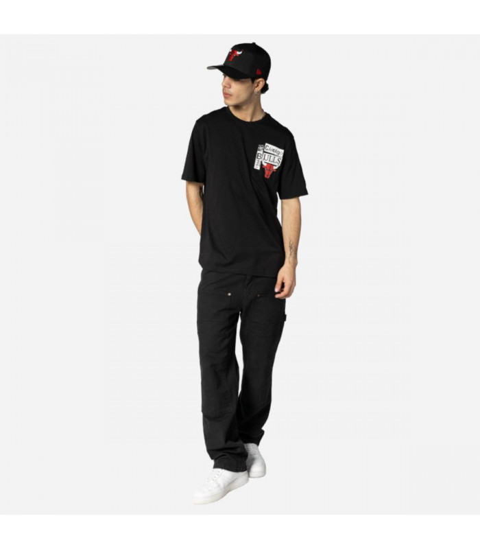 Polera  Chicago Bulls NBA Newspaper Black
