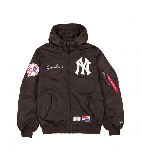 Chaqueta  New York Yankees MLB Alpha Industries Dark Brown