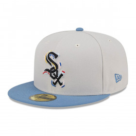 Gorra 59Fifty Chicago Blanco Sox Color Brush Beige