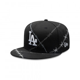 Gorra New Era 59Fifty Los Angeles Dodgers Wire Negro