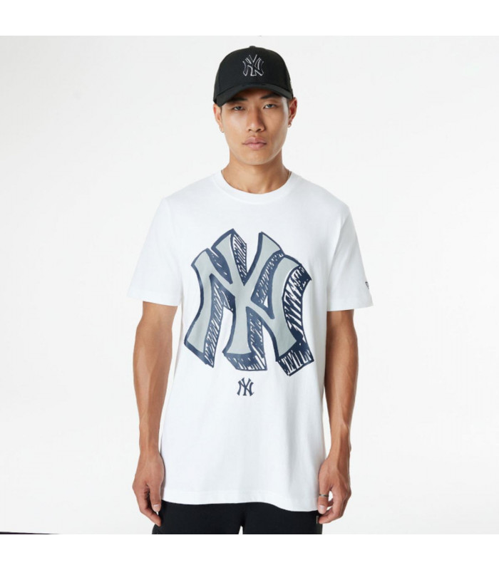 Polera  New York Yankees MLB Official Doodles White