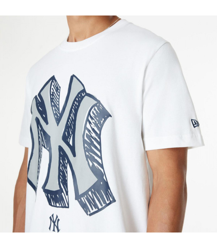 Polera  New York Yankees MLB Official Doodles White