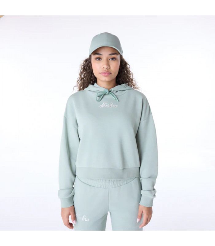 Poleron  Script Crop Green Pstl