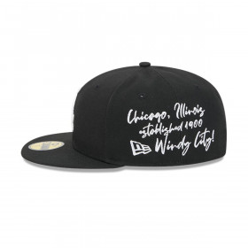 Gorra 59Fifty Chicago White Sox MLB Team Verbiage Black