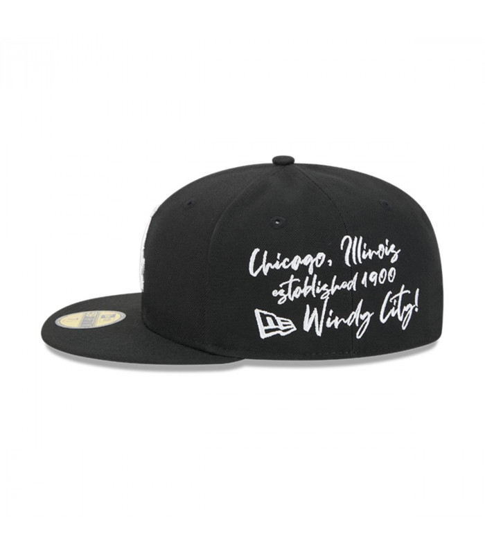 Gorra 59Fifty Chicago White Sox MLB Team Verbiage Black