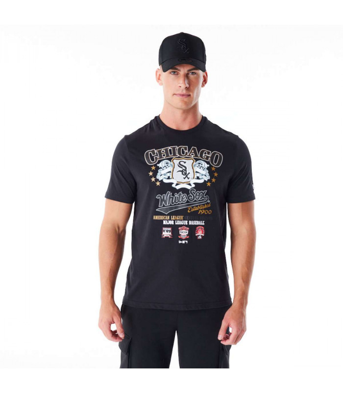 Polera  Chicago Cubs MLB Badge Graphic Black